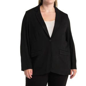 T Tahari Knit Blazer Black 1X